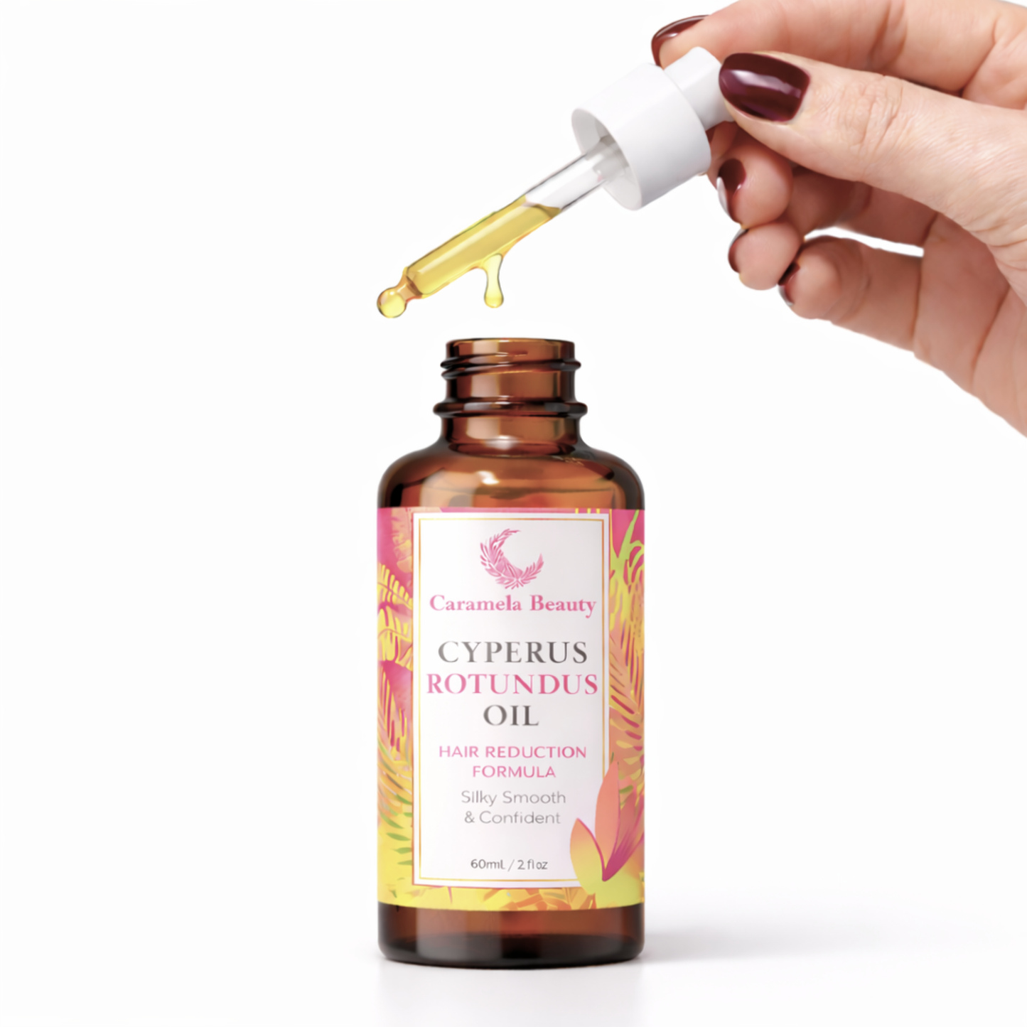 Caramela Beauty Oil™ – Reduce el crecimiento de vello en 14 días